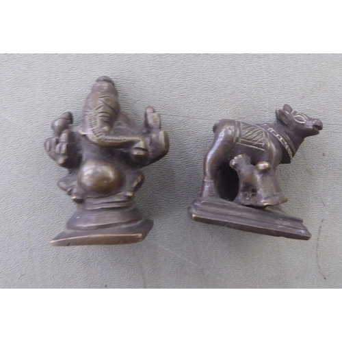 119 - Asian bronze and other metalware: to include a figure of Ganesha  10