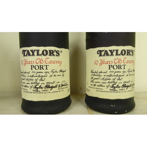 121 - Two bottles of Taylors ten year old Tawny Port