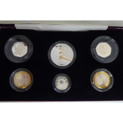 164 - A Piedfort Collection of six United Kingdom 2006 proof coins  cased 