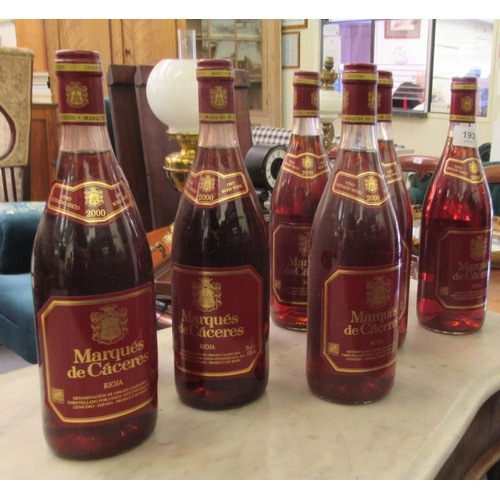 193 - Wine, ten bottles of 2000 Marques de Caceres Rose 