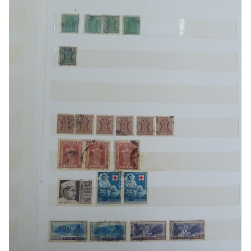 208 - Postage stamps: to include a miscellaneous collection and stock books