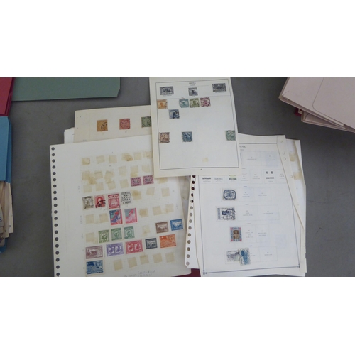 208 - Postage stamps: to include a miscellaneous collection and stock books