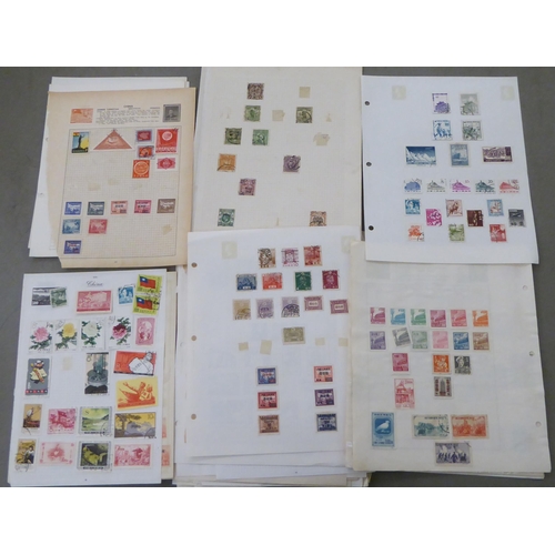 209 - A miscellaneous collection of uncollated postage stamps: to include Chinese issues  