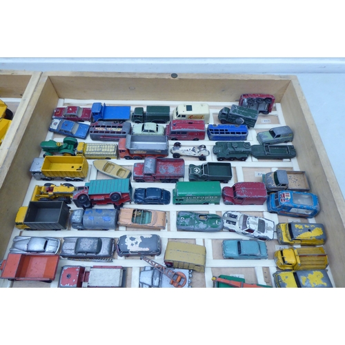 24 - Diecast model vehicles: to include a Lesney Matchbox Ferrari racing car