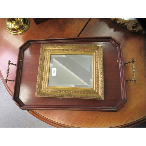 269 - A mixed lot: to include a gilded mirror with a bevelled plate  14