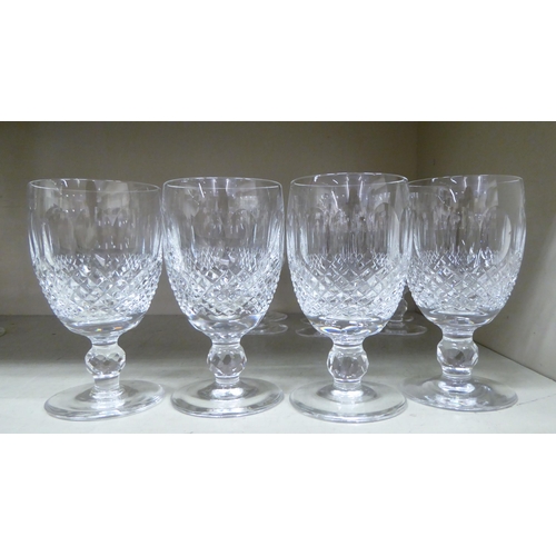 306 - A set of eighteen Waterford Crystal Colleen pattern pedestal wines