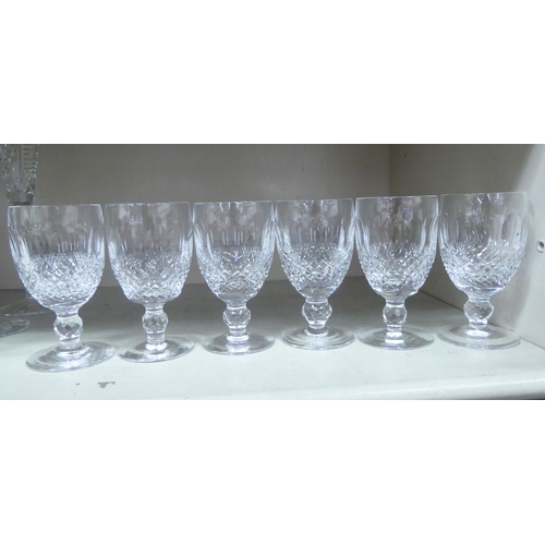 306 - A set of eighteen Waterford Crystal Colleen pattern pedestal wines