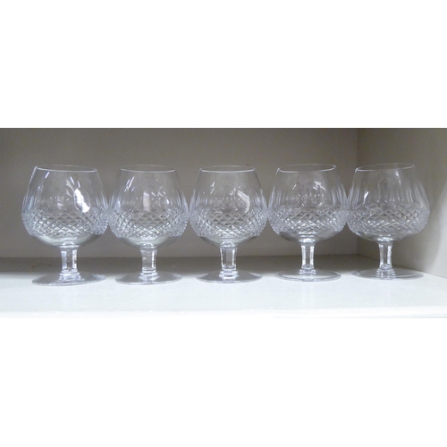 311 - A set of ten Waterford Crystal Colleen pattern brandy balloons 