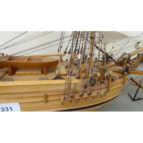 331 - A scratch built model, HMS Bounty  24