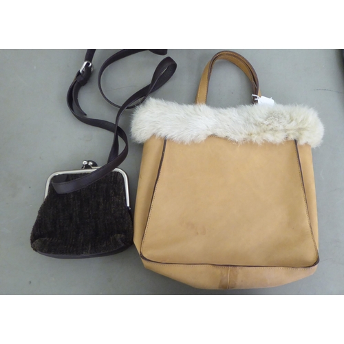 343 - Ladies bags and accessories: to include a Zilli black leather garment carrier 