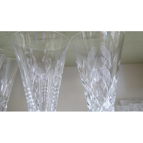 350 - A set of six Waterford Crystal toasting glasses 