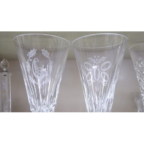 350 - A set of six Waterford Crystal toasting glasses 