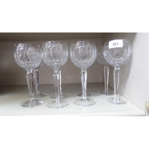 361 - A set of eight Waterford Crystal wines 