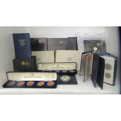 363 - Royal Mint, silver and other proof coins: to include The Royal Century collection  boxed 