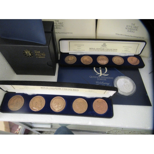 363 - Royal Mint, silver and other proof coins: to include The Royal Century collection  boxed 