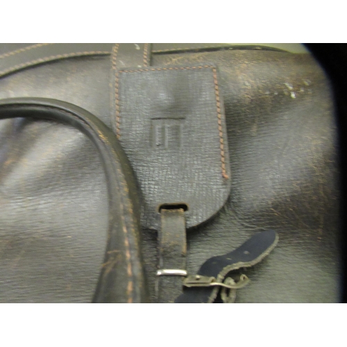 373 - A Dunhill brown leather holdall