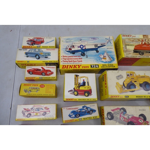 42 - Dinky diecast model vehicles: to include a no.724 Sea King helicopter  boxed 