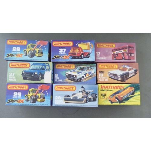 45 - Approx. thirty Matchbox model vehicles  boxed 