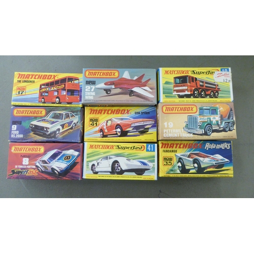 45 - Approx. thirty Matchbox model vehicles  boxed 