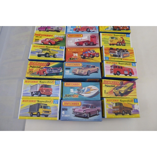 50 - Approx. thirty Matchbox model vehicles  boxed 