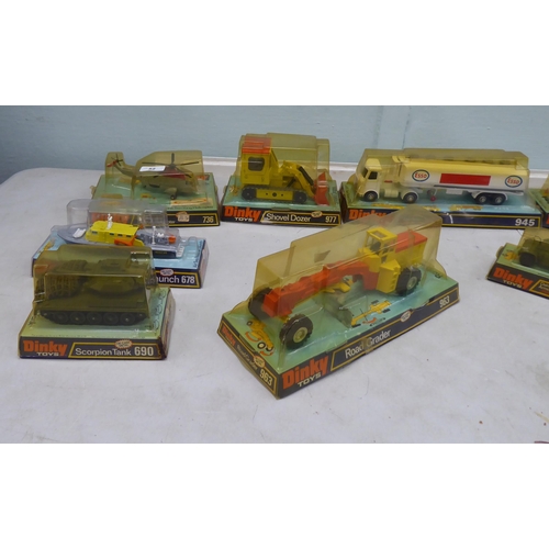 52 - Dinky diecast model vehicles: to include a Sea King helicopter  boxed 