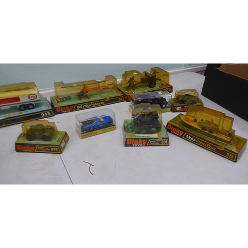 52 - Dinky diecast model vehicles: to include a Sea King helicopter  boxed 