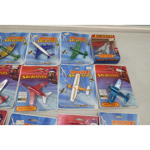 53 - Matchbox Sky-Busters diecast model aeroplanes: to include a fighter jet  boxed 