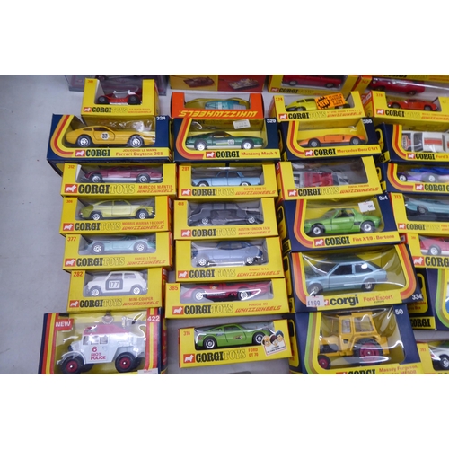 60 - Corgi diecast model vehicles: to include many Whizzwheels examples  boxed