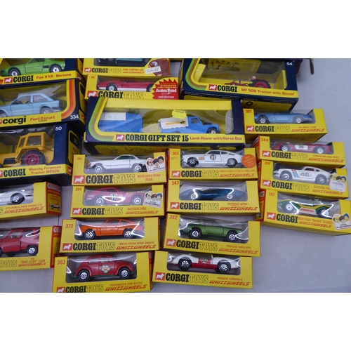 60 - Corgi diecast model vehicles: to include many Whizzwheels examples  boxed