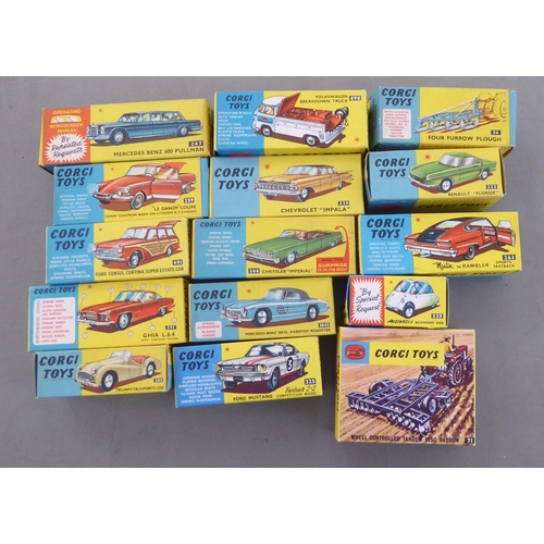 64 - Corgi diecast model vehicles: to include a No.246 Chrysler Imperial  boxed