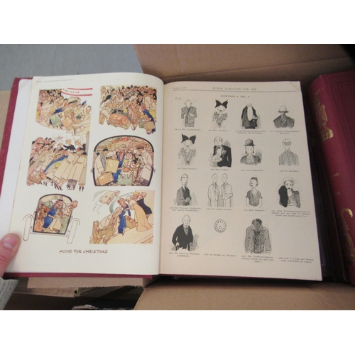 74 - Books, Punch themed: to include Edwardian period annuals