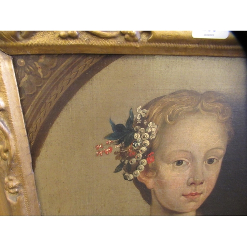 289 - Late 19thC British School - a half length portrait, a young girl  oil on canvas  15