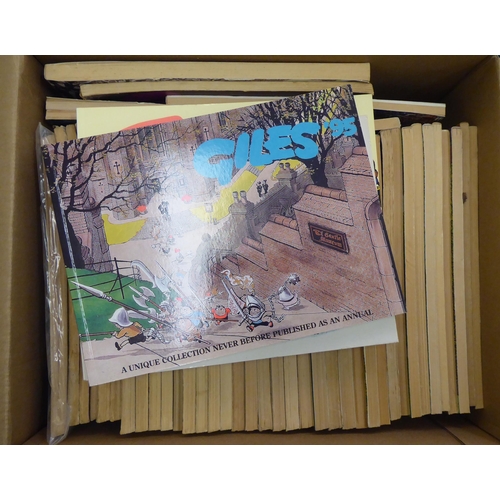 80 - Uncollated Giles cartoon annuals  circa 1940-1990s