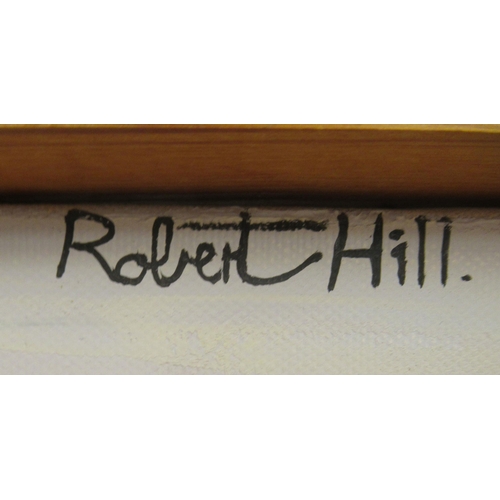 7 - Robert Hill - 'Portland Lighthouse, Dorset'  oil on canvas  bears a signature & label verso  10