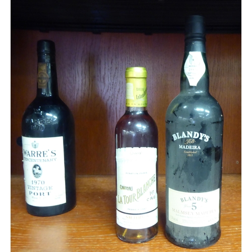 117 - Wine and port: to include a bottle of Warres 1970 vintage port