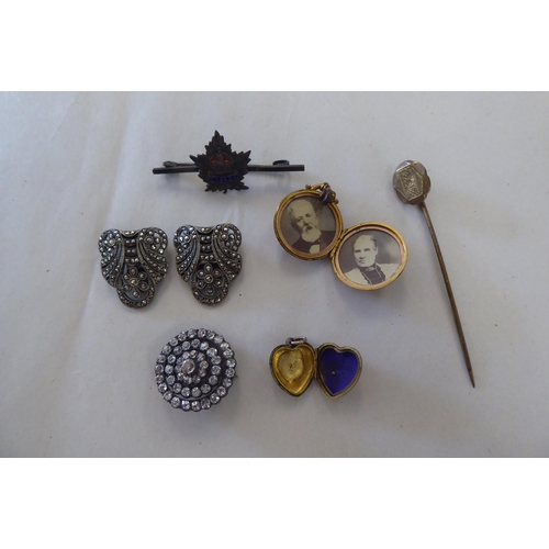 132 - Items of personal ornament: to include two Thai Sterling silver brooches