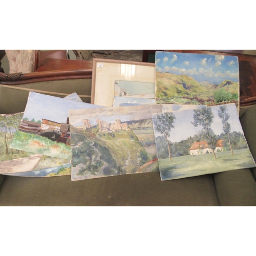 145 - John Moore - twenty eight landscape studies  watercolours  some signed  various sizes