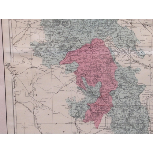 148 - A reproduction of a late 19thC Ordnance Survey map 'Buckinghamshire'  13