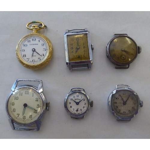 150 - Watches and other instruments: to include a compass; and an early 20thC measure