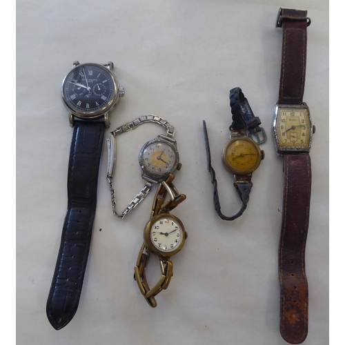 150 - Watches and other instruments: to include a compass; and an early 20thC measure