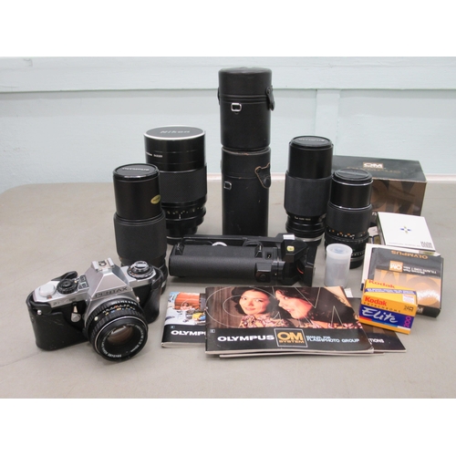 169 - Cameras, lenses and accessories: to include a Pentax ME Super