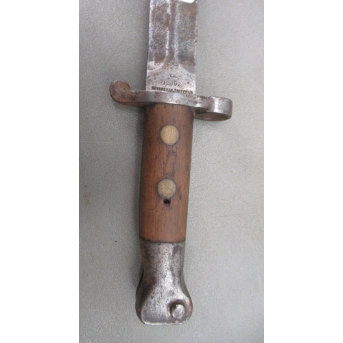 173 - A Victorian Sanderson bayonet, the blade 12