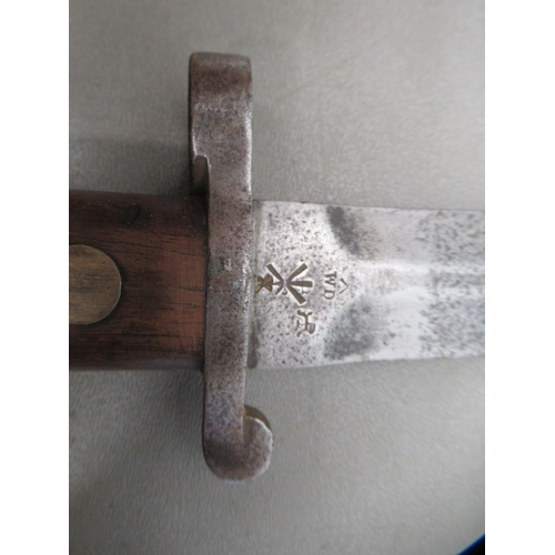 173 - A Victorian Sanderson bayonet, the blade 12