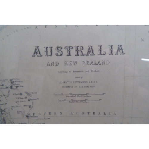 2 - A 19thC map 'Australia and New Zealand'  18