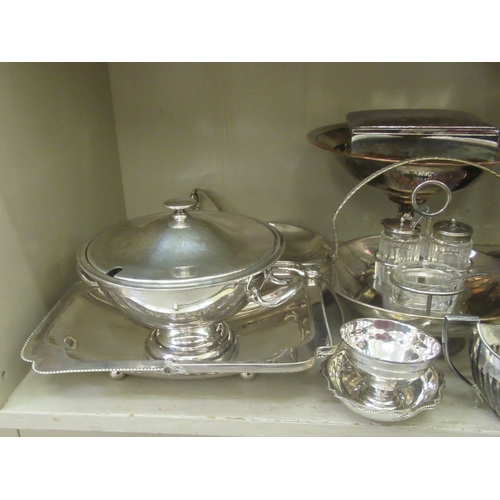 238 - Silver plated tableware: to include a tazza  11