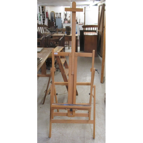 239 - A Windsor & Newton beech framed, folding, height adjustable artist's easel