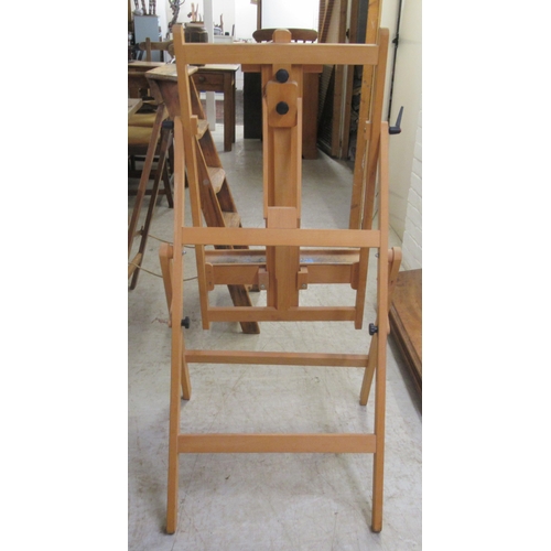 239 - A Windsor & Newton beech framed, folding, height adjustable artist's easel