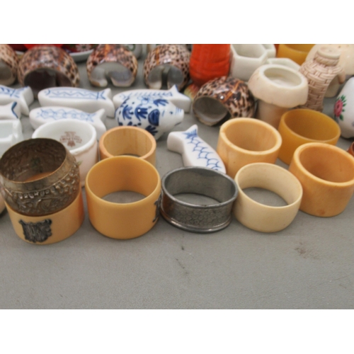 242 - Novelty napkin rings; and condiments