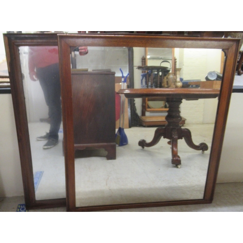 244 - Three variously framed and ornamented mirrors  largest 39.5