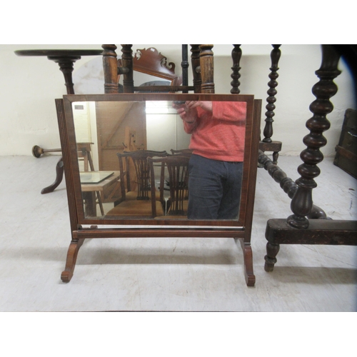 245 - 19th & 20thC furniture: to include a late Victorian mahogany hall table with a chessboard top, r... 